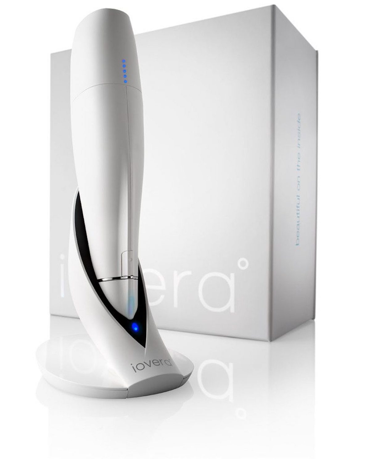 iovera pain management system and box behind product